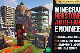 build advanced redstone contraptions and automated farms in minecraft java