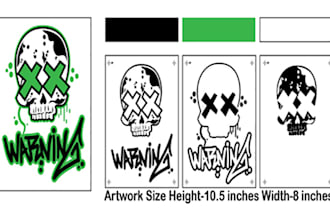 do professional color separation for screen printing, vector