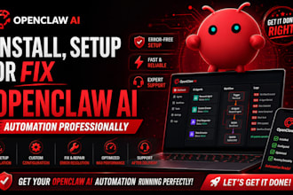 install and setup or fix openclaw ai automation professionally