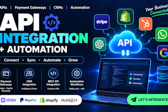 integrate apis, payment gateways, crms and automate workflows