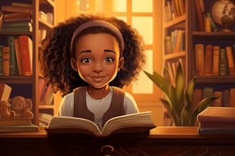 draw whimsical children book illustration