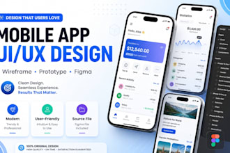 create UX UI design wireframe and prototype in figma