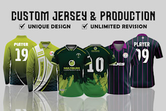 do custom jersey design or sublimation design