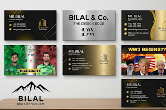 we will design professional business cards and social media posts for your brand
