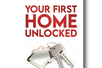 design a stunning book cover for home buyers real estate guides