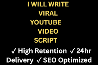 write engaging youtube video scripts with research