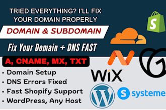 connect your domain or subdomain and fix dns issues fast
