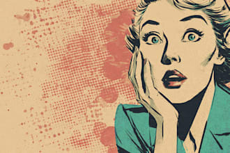 make retro and vintage illustration