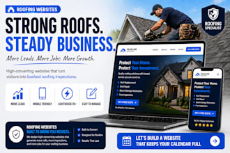 design a roofing website that turns visitors into booked inspections