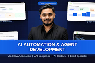 build ai automation and API integrations for saas