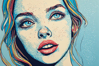 make awesome wpap pop art portrait for you