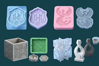 do 3d print ready silicone mold slip casting chocolate mold slab resin soap stl