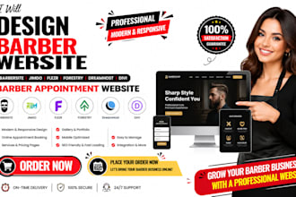 design barbersite jimdo flezr forestry dreamhost divi barber appointment website