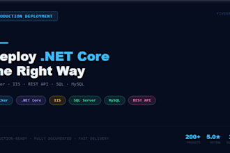 deploy your dot net core rest API with docker, iis, sql and mysql database