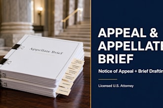 draft your notice of appeal and assist with your appellate brief