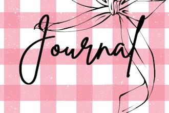 make aesthetic and beautiful journal or planner covers