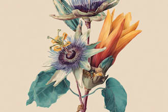 draw botanical illustration art for you