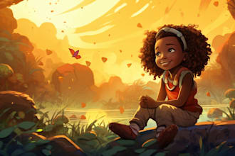 draw whimsical children book illustration