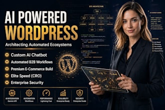 architect an ai powered wordpress website with automated workflows