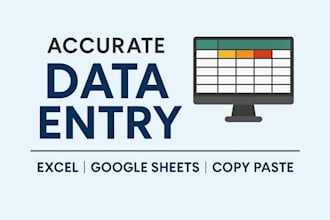 do excel data entry formatting and basic reporting