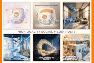 design pro social media posts and marketing visuals