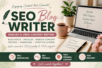 write SEO friendly english and urdu blogs, recipes and lifestyle articles