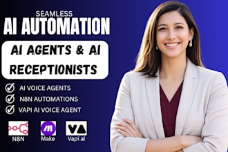 build ai receptionist, ai voice agent with vapi ai retell, bland or synthflow ai