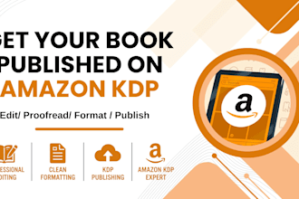 edit, format, and publish your book KDP