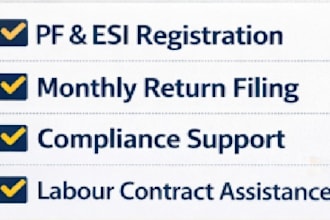 provide pf esic pt compliance support for india