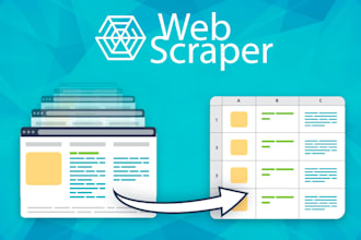 do web scraping, data extraction and provide data in excel CSV