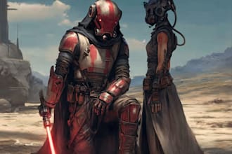 making a sci fi and star wars character