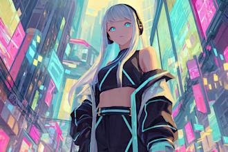 draw custom anime art of your oc, character, and fanart