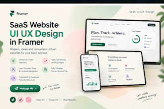 design modern saas website