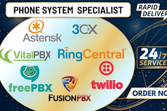 setup 3cx vicidial freepbx magnus biling fusion pbx