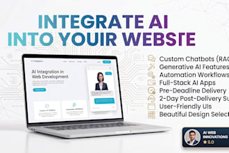 develop ai integrated website for you