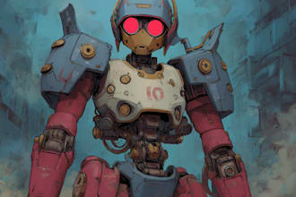 making anime, mecha, pop art ,fan art and original character