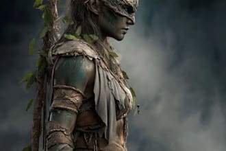create character art and creature concept art in