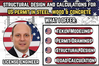 expert structural design for steel, concrete and wood, tekla specialist USA