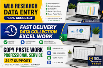 web research and data collection with accuracy