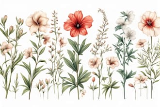 draw beautiful botanical and floral illustrations