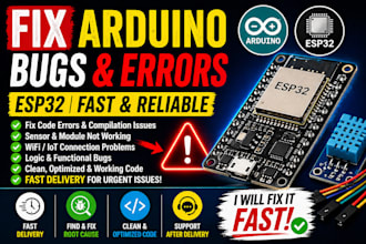 fix arduino esp32 errors bugs and iot issues
