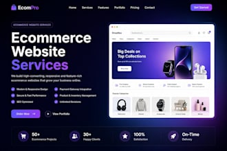 build a professional and responsive ecommerce website
