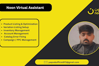 manage your noon seller account as VA