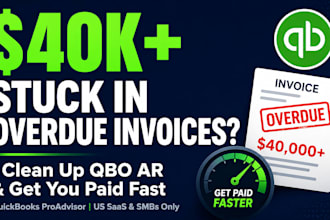 cleanup quickbooks ar and collect overdue invoices