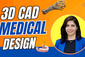 design medical device, 3d tens device, using fusion 360 or solidworks