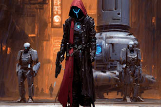 illustrate your sci fi and star wars character