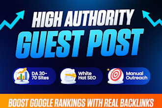 provide high authority guest post backlinks