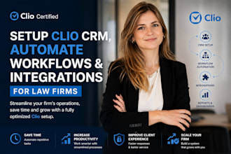 setup clio crm automate workflows filevine lawmatics and law firms integration