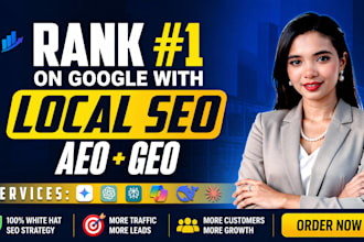 do monthly local off page SEO, aeo GEO and backlinks for ai search