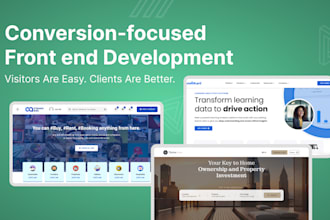 create modern front end websites that drive results